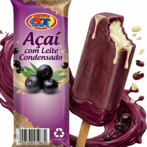 Açaí com leite condensado